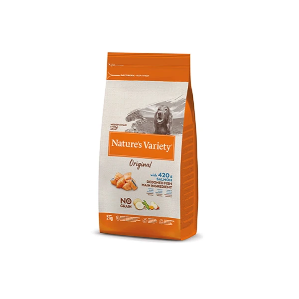 [241-927142] Natures Variety Original Somonlu Tahılsız Orta ve Büyük Irk Yetişkin Köpek Maması (2 Kg)