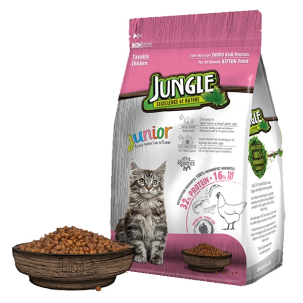 [JNGP-021] Jungle Tavuklu Yavru Kedi Maması (1.5 Kg)