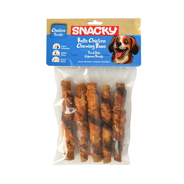 [PIDP-021] Snacky Füme Tavuklu Rulo Köpek Ödülü 5 Adet