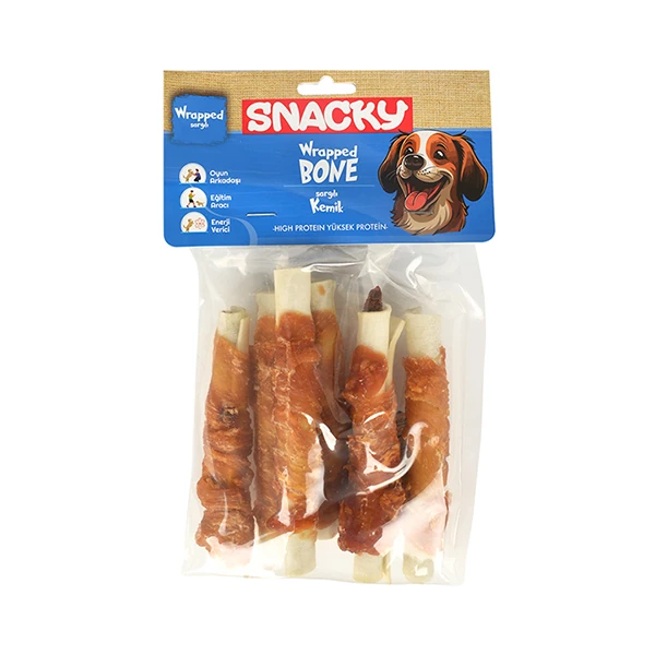 [PIDP-022] Snacky Tavuklu ve Ciger Sargılı Kemik Köpek Ödülü 6 Adet