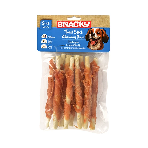 [PIDP-024] Snacky Tavuk Sargılı Çubuk Kemik Köpek Ödülü 10 Adet