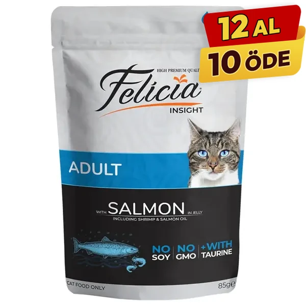 [FLCP-004] Felicia Somonlu Pouch Yetişkin Konserve Kedi Maması (1 Adet)