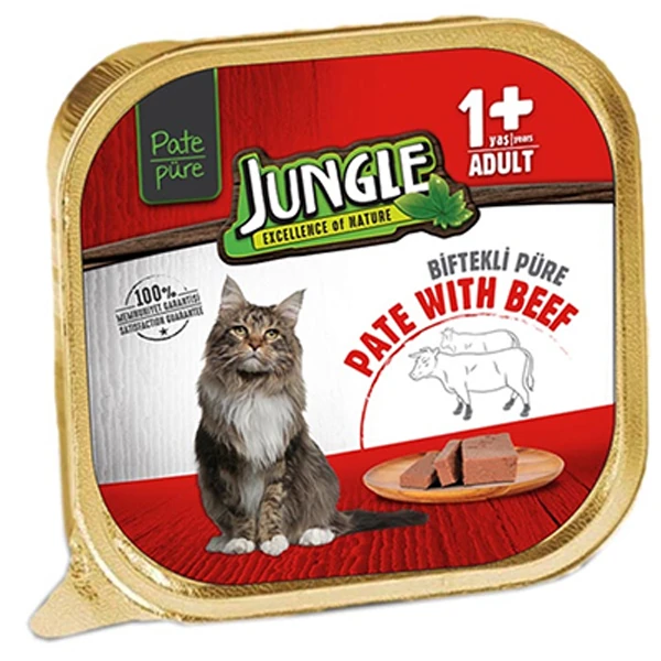 [JNGA-003] Jungle Dana Etli Pate Yetişkin Konserve Kedi Maması (1 Adet)