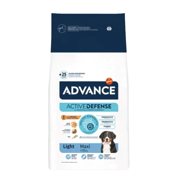 Advance Light Maxi Tavuklu Büyük Irk Diyet Köpek Maması