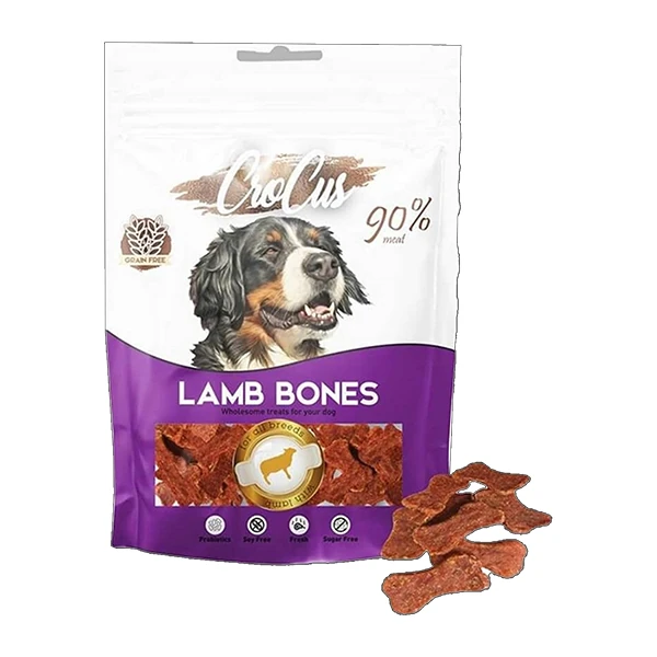 [320-009] Crocus Bones Kuzulu Tahılsız Köpek Ödül Maması (1 Adet)