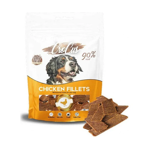 [320-003] Crocus Fillets Tavuklu Tahılsız Köpek Ödül Maması (1 Adet)
