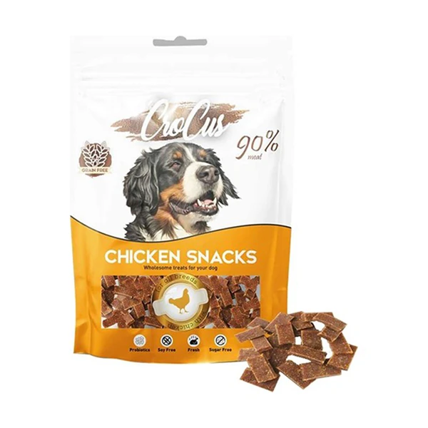 [320-002] Crocus Snack Tavuklu Tahılsız Köpek Ödül Maması (1 Adet)