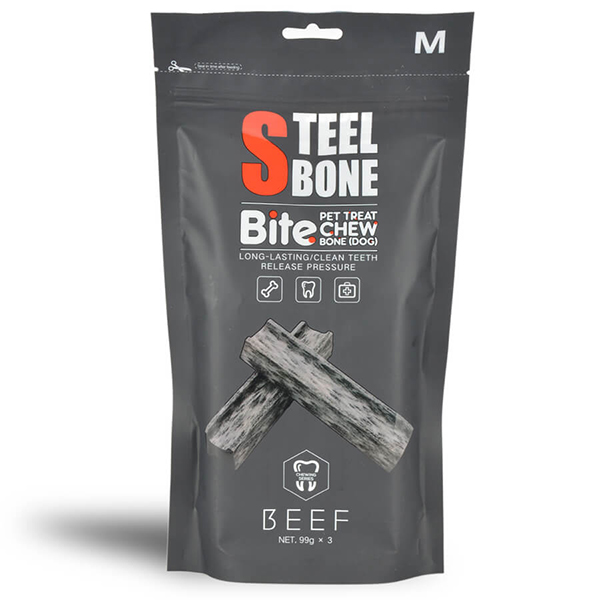 [PIST-004] Steel Bone Biftekli Köpek Ödül Maması (3x99 Gr)
