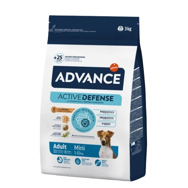 [223-502319] Advance Adult Mini Tavuklu Küçük Irk Yetişkin Köpek Maması (3 Kg)