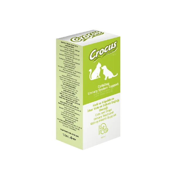 [321-17] Crocus İdrar Yolu ve Böbrek Sağlığı için Kedi ve Köpek Sıvı Üriner Sistem Desteği