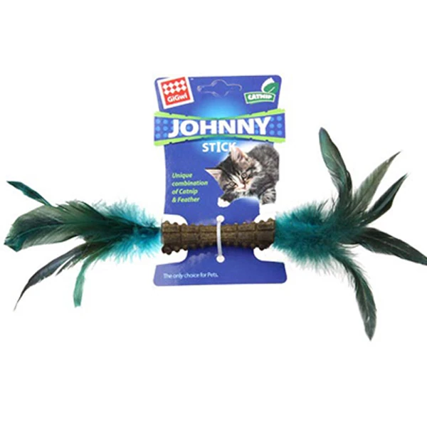 Gigwi Johnny Stick Doğal Çift Taraflı Tüylü Kedi Oyuncağı