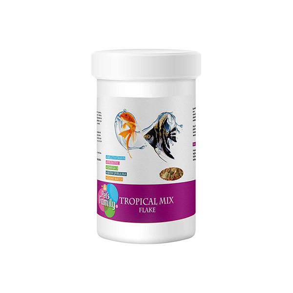 [302-0128] Pets Family Tropical Mix Flake Tropical Pul Balık Yemi (100 Ml)