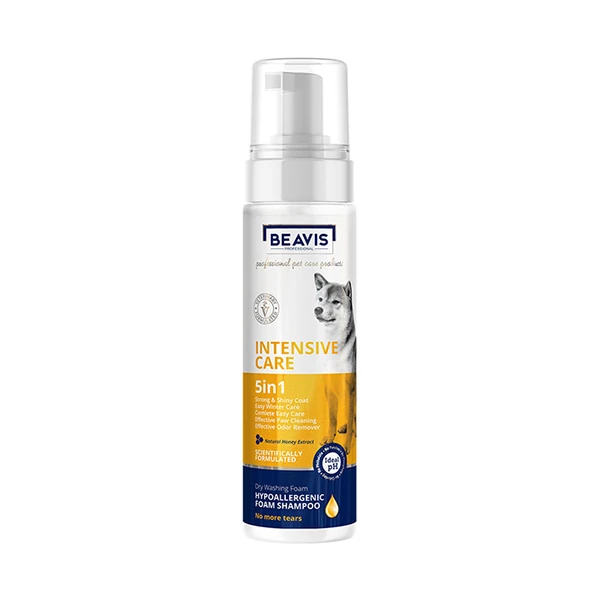[BVS-034] Beavis İntensive Care 5 in 1 Foam Natural Bal Özlü Köpekler için Köpük Şampuan