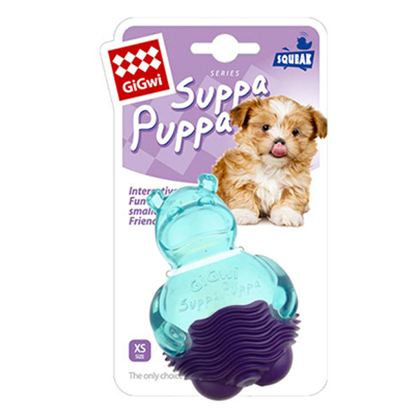 [PIGW-187] Gigwi Suppa Puppa Hipopotam Şekilli Termoplastik Köpek Oyuncağı