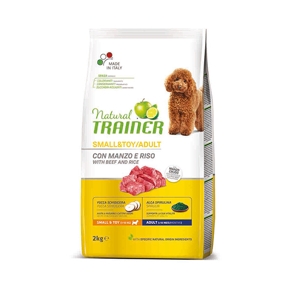 [225-940011] Natural Trainer Adult Mini Beef Dana Etli Mini Irk Yetişkin Köpek Maması (2 Kg)
