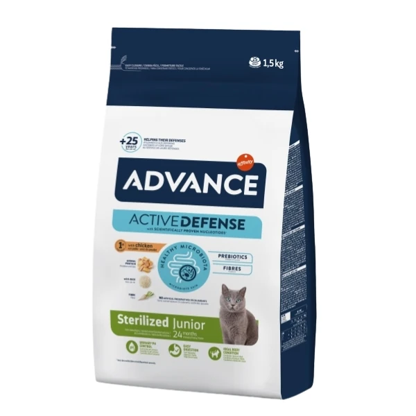 [223-500921] Advance Junior Sterilised Tavuklu Kısırlaştırılmış Genç Kedi Maması (1.5 Kg)