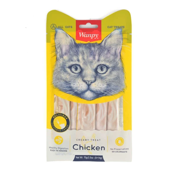 [PIWP-020] Wanpy Tavuklu Sıvı Kedi Ödül Maması (1 Adet)