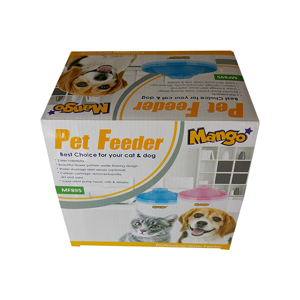 [200-MF895ASD] Dophin Kedi ve Köpek İçin Su Sebili (Mavi/Pembe)