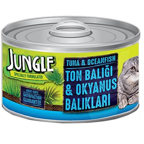 [JNGK-010] Jungle Ton ve Okyanus Balıklı Ezme Yetişkin Konserve Kedi Maması (1 Adet)