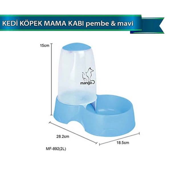 [200-MF892ASD] Dophin Kedi ve Köpek Mama Kabı
