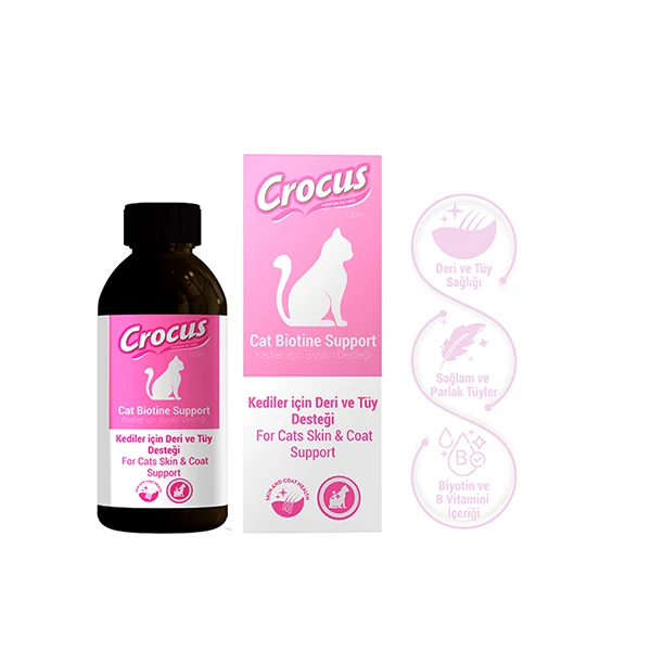 Crocus Kedi Deri ve Tüy Sağlığı Destekleyici Damla
