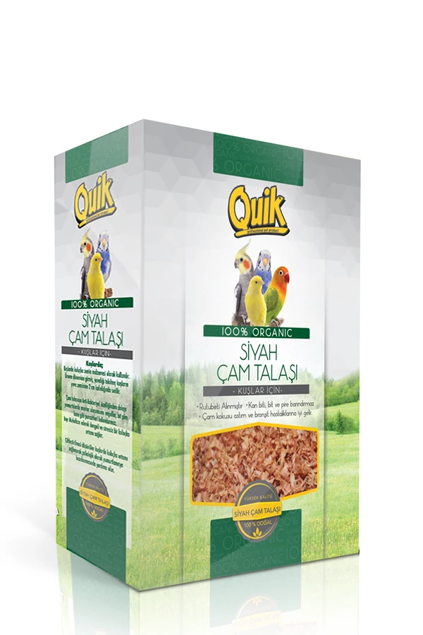 [QUIK-193] Quik Kuşlar İçin Siyah Çam Talaşı