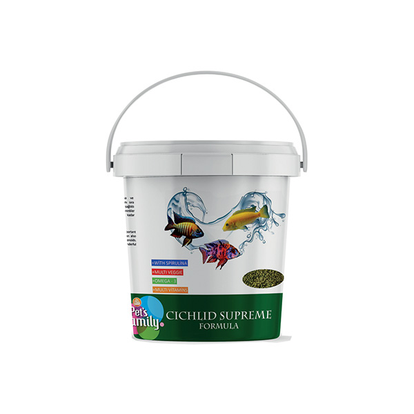 [302-0023] Pets Family Cichlid Supreme Granül Ciklet Balığı Yemi 100Ml (3 Kg)