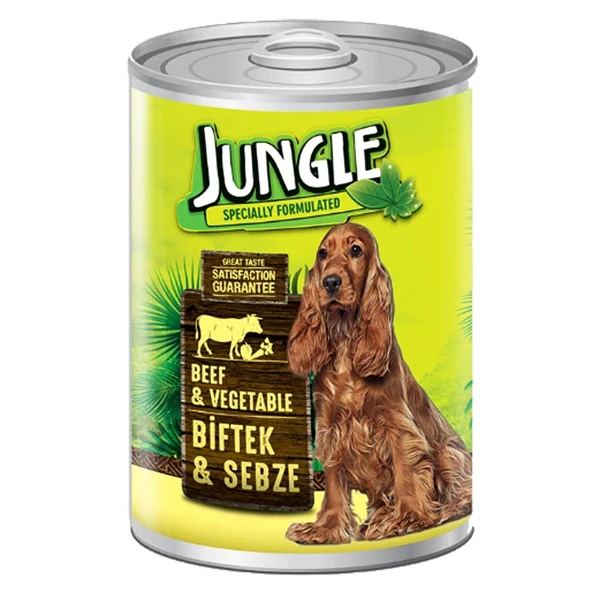 [JNGK-007] Jungle Biftek ve Sebzeli Yetişkin Köpek Konservesi (1 Adet)