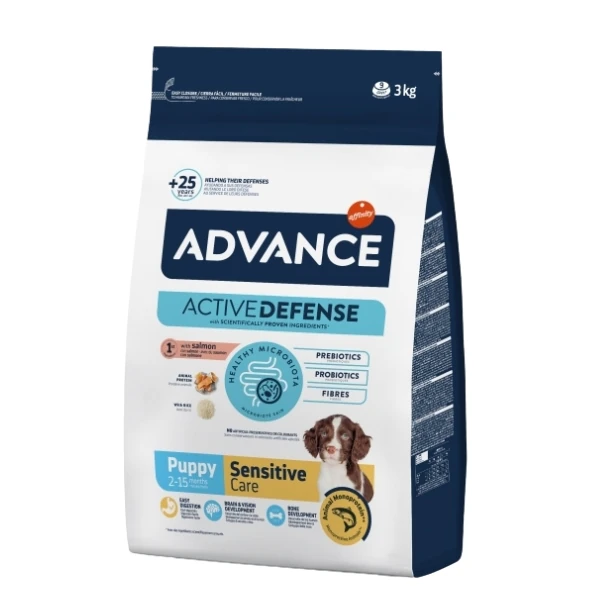 [223-500934] Advance Puppy Sensitive Somonlu Hassas Yavru Köpek Maması (3 Kg)