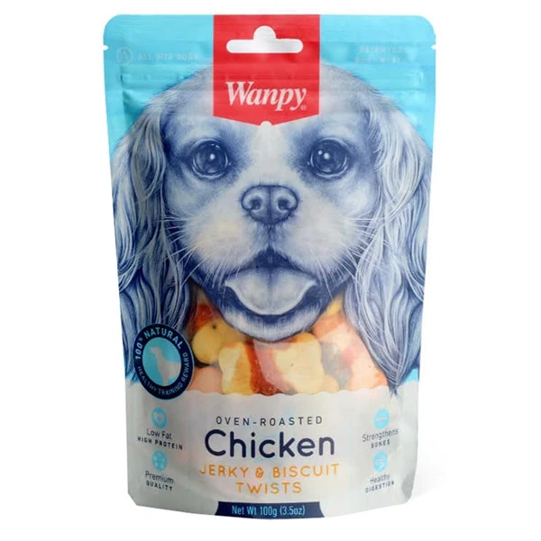 Wanpy Bisküvi Üzeri Tavuk Sargılı Köpek Ödül Maması