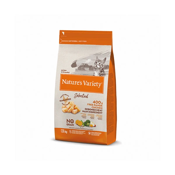 [241-927180] Natures Variety Tavuklu Tahılsız Yavru Kedi Maması (1.25 Kg)