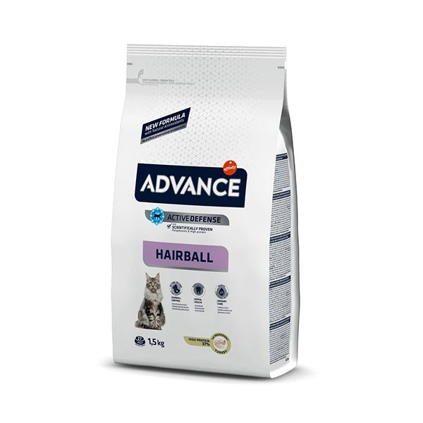 [223-537211ASD] Advance Hairball Tüy Yumağı Önleyen Hindili Yetişkin Kedi Maması