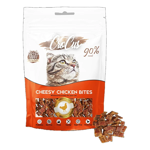 [320-020] Crocus Bites Tavuklu Tahılsız Kedi Ödül Maması (1 Adet)