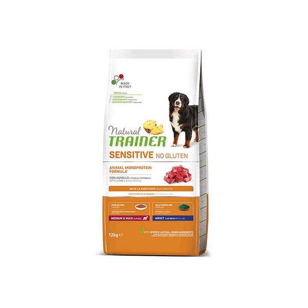 [225-925254] Natural Trainer Kuzu Etli Glutensiz Hassas Yetişkin Köpek Maması