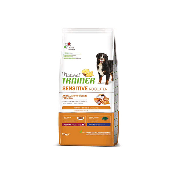 [225-925253] Natural Trainer Sensitive Glutensiz Somonlu Yetişkin Köpek Maması