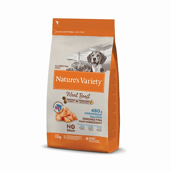 [241-927167ASD] Natures Variety Meat Boost Norveç Somonlu Yetişkin Köpek Maması