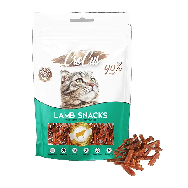 [320-022] Crocus Snack Kuzulu Tahılsız Kedi Ödül Maması (1 Adet)