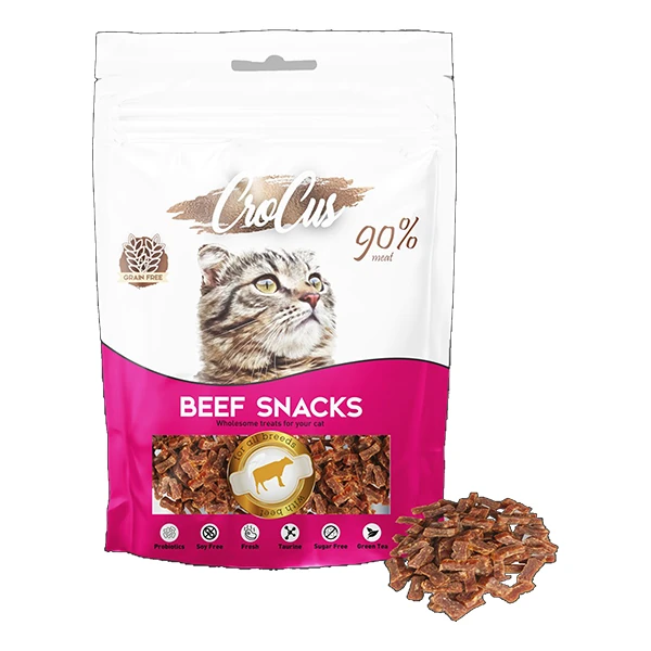 [320-021] Crocus Snack Biftekli Tahılsız Kedi Ödül Maması (1 Adet)