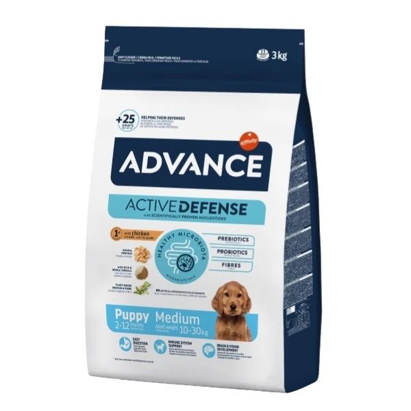 [223-507319] Advance Puppy Medium Tavuklu Orta Irk Yavru Köpek Maması (3 Kg)