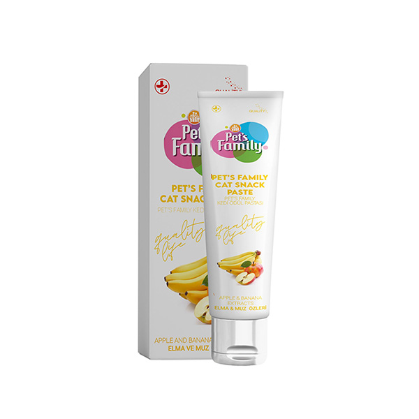 [301-041] Pets Family Kedi Ödül Elma ve Muz Paste