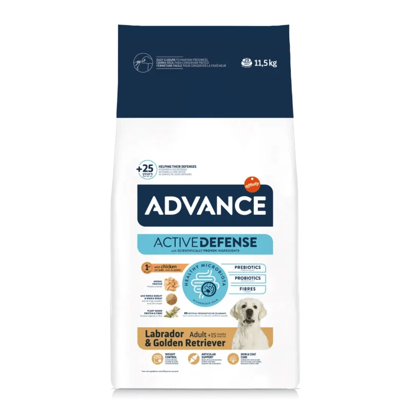 [223-536510] Advance Labrador ve Golden Retriever Tavuklu Yetişkin Köpek Maması (12 Kg)