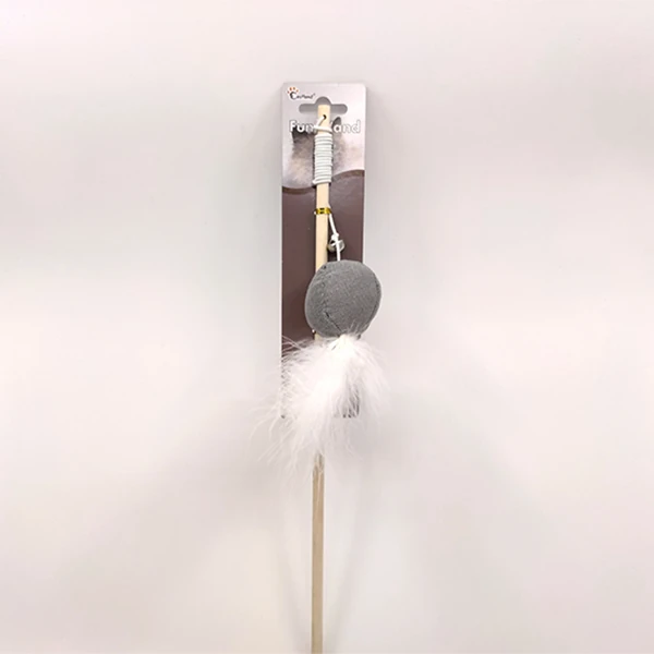[520-550545] Eastland Catnipli Çıngıraklı Tüylü Peluş Kedi Oltası