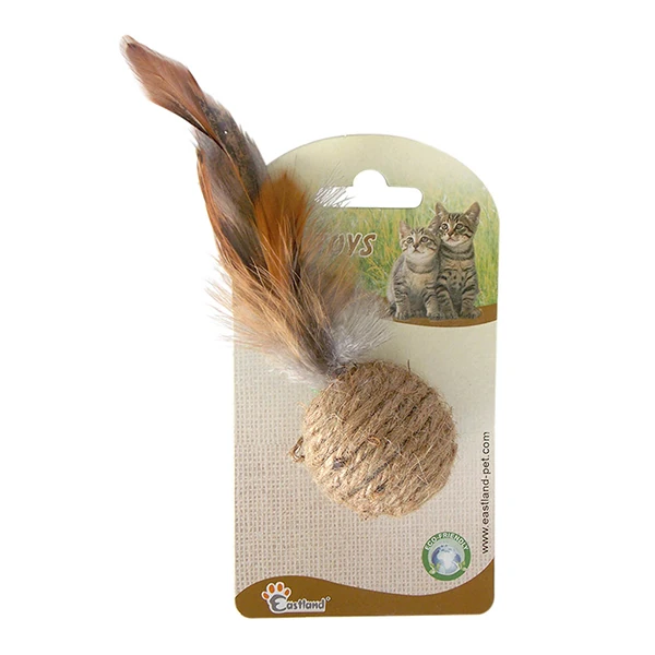 [520-550082] Eastland Tüylü Keten Top Kedi Oyuncağı