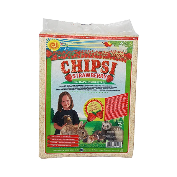 [515-20313] Jrs Chipsi Çilek Aromalı Hamster Guinea Pig Tavşan Talaşı (15 Lt)