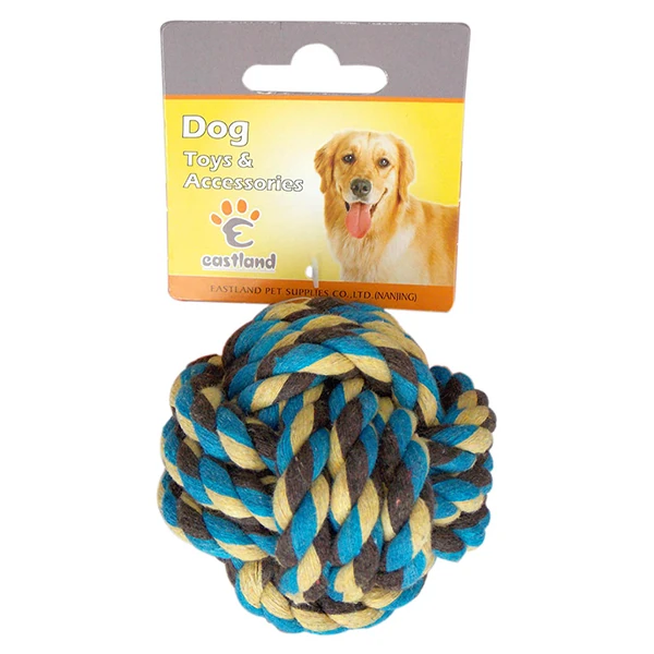 [520-501226] Eastland Düğümlü Top Diş İpi Köpek Oyuncağı (7.5 Cm)