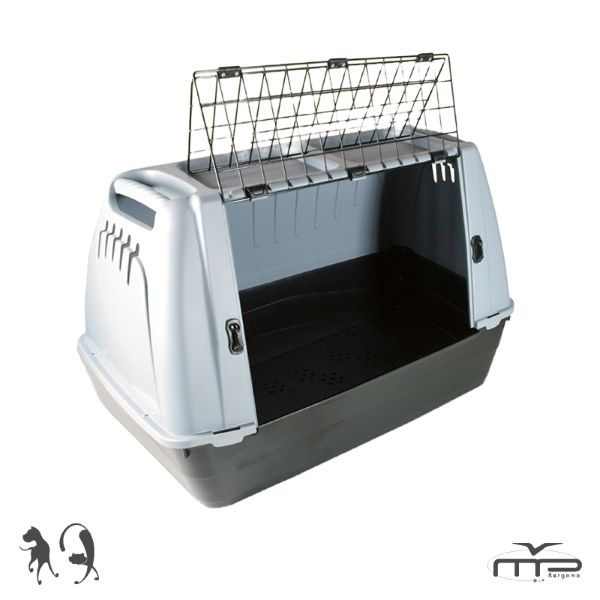 [390-1080VE18] Mp Wojer Bracco 80 Köpek Taşıma Kafesi Gri