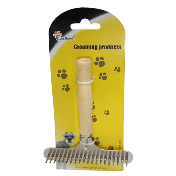 [520-402060] Eastland Ahşap Keçe Açıcı Kedi ve Köpek Tarama Fırçası (20 İğneli)