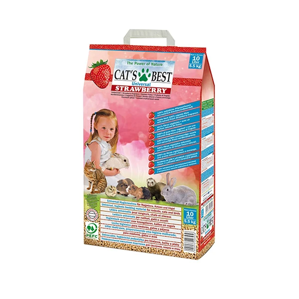 [515-00047] Jrs Cats Best Çilekli Bitkisel Kuş Kemirgen ve Kedi Kumu