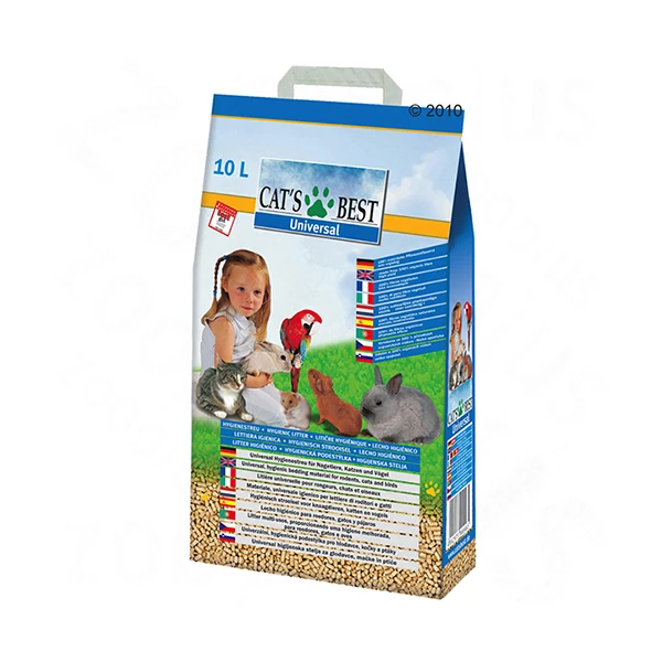 [515-00046] Jrs Cats Best Universal Bitkisel Kuş Kemirgen ve Kedi Kumu (10 Lt 5.5 Kg)
