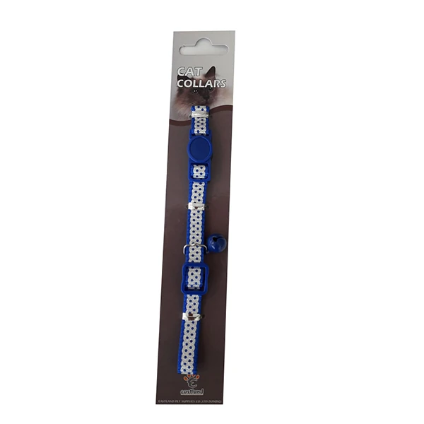 [520-201067ASD] Eastland Pati Desenli Çıngıraklı Kedi Tasması